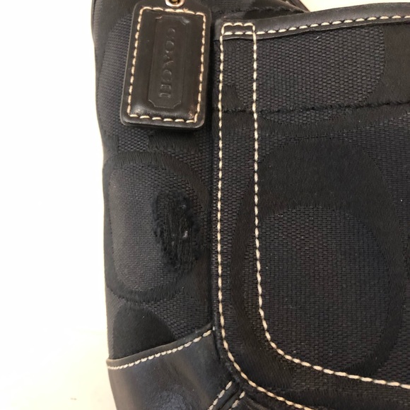 Coach Signature C Canvas and leather Hobo. - Picture 3 of 8